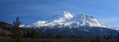 "Mount Shasta Volcano" photograph by Frank Wilson