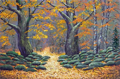 Forest Light, Frank Wilson, original oil painting
