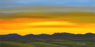 Luminescent Sunrise oil painting by Frank Wilson