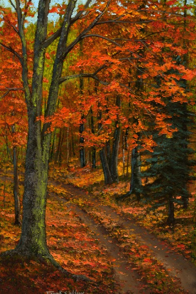 "Maple Forest" oil painting by Frank Wilson