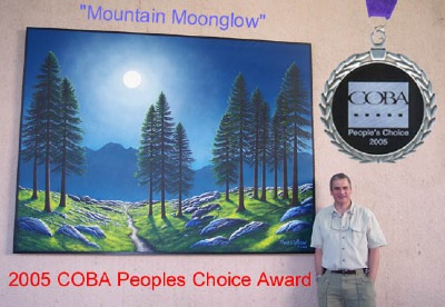 Mountain Moonglow outdoor Mural by Frank Wilson