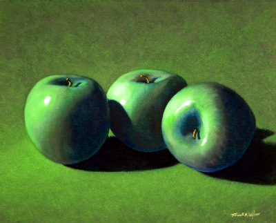 Green Apples oil painting by Frank Wilson